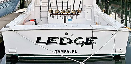 Custom Vinyl Boat Name Custom Vinyl Boat Name