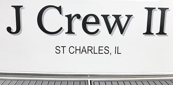 Custom Vinyl Boat Name Custom Vinyl Boat Name