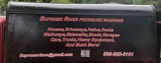 Custom Vinyl Vehicle Lettering