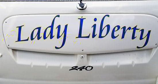 Custom Vinyl Boat Name Custom Vinyl Boat Name
