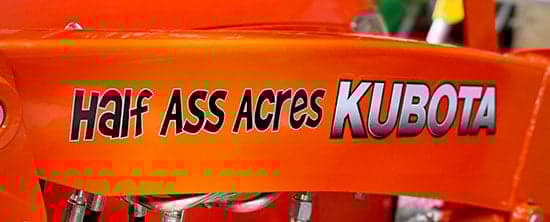 Custom Vinyl Lettering For Tractor Custom Vinyl Lettering For Tractor