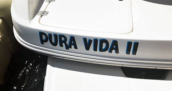 Custom Vinyl Boat Name Custom Vinyl Boat Name
