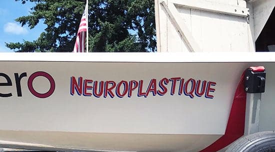 Custom Vinyl Boat Lettering