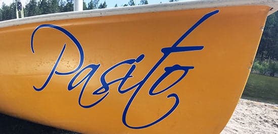 Custom Vinyl Boat Name