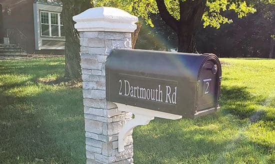 Custom Vinyl Mailbox Numbers