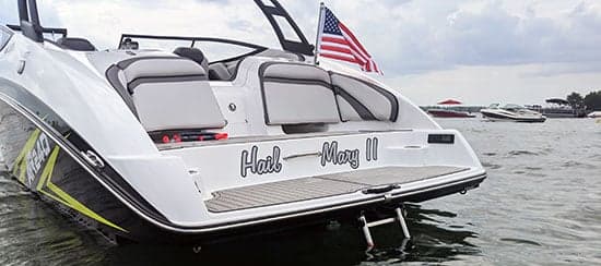 Custom Vinyl Name For Boat