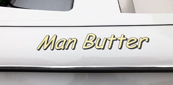 Custom Vinyl Lettering For Boat Name