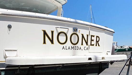 Custom Vinyl Boat Name Custom Vinyl Boat Name
