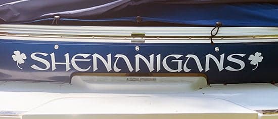 Cusotm Vinyl Boat Lettering Cusotm Vinyl Boat Lettering