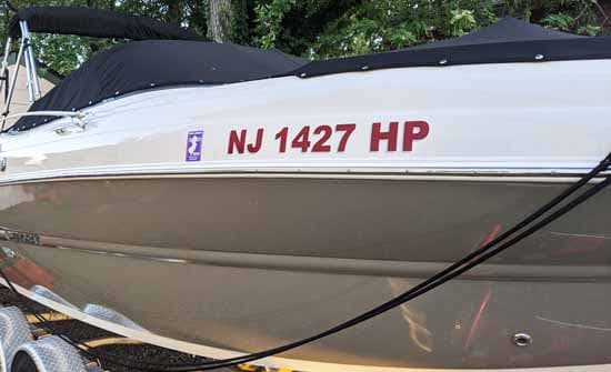 Vinyl Boat Registration Number Vinyl Boat Registration Number