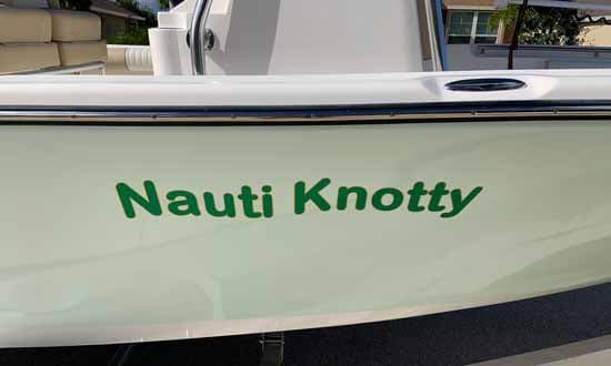 Custom Boat Name Vinyl Decal Custom Boat Name Vinyl Decal