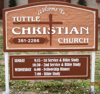 Vinyl lettering for a Church sign Vinyl lettering for a Church sign