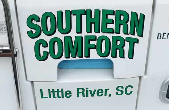 Custo Vinyl Boat Name Lettering