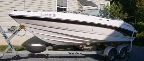 Custom Vinyl Lettering Boat Name