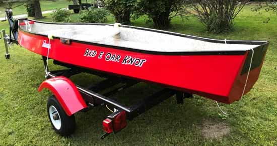 Custom Canoe Vinyl Lettering