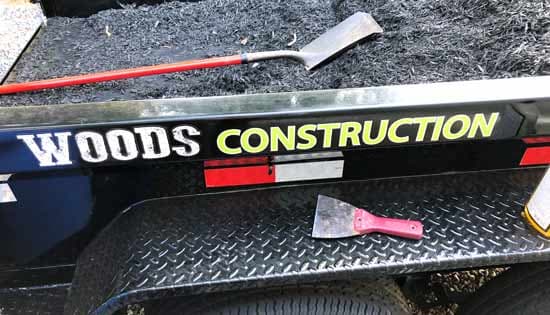 Custom Trailer Vinyl Lettering