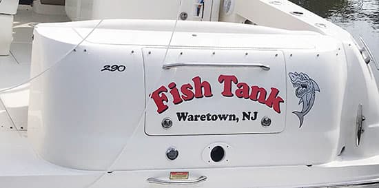 Custom Vinyl Boat Decals