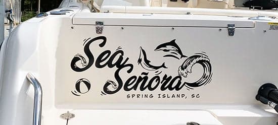 Custom Vinyl Boat Name Custom Vinyl Boat Name