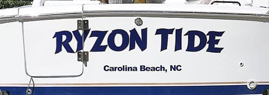 Custom Vinyl Boat Name Custom Vinyl Boat Name
