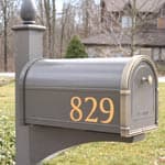Number on a mailbox Number on a mailbox