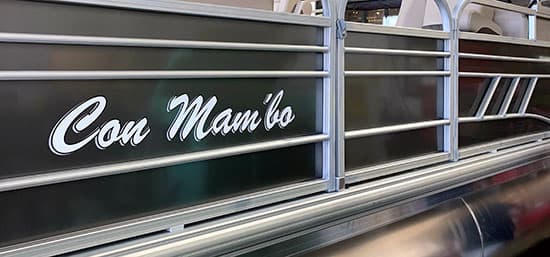 Custom Vinyl Boat Name