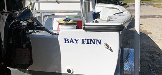 Custom Vinyl Boat Name