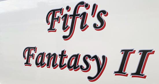 Custom Vinyl Boat Name