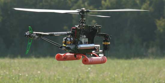 Vinyl Letters on a Small Helicopter