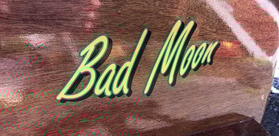 Custom Vinyl Boat Name
