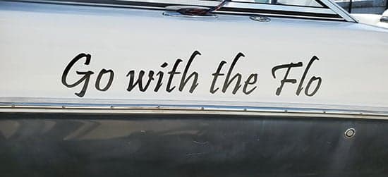 Custom Vinyl Boat Name