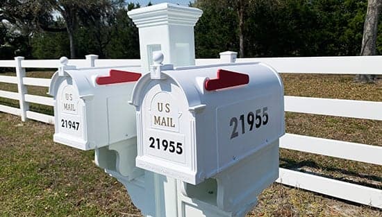 Custom Vinyl Mailbox Numbers