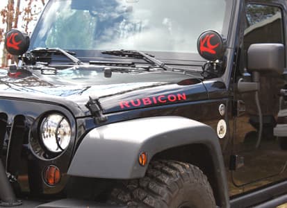 Custom vinyl lettering on a Jeep Custom vinyl lettering on a Jeep