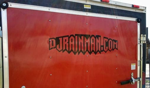 Trailer Adhesive Vinyl Lettering
