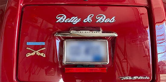 Custom Vinyl Motorcycle Lettering