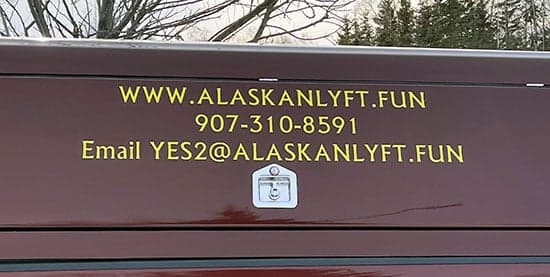 Custom Vinyl Vehicle Lettering