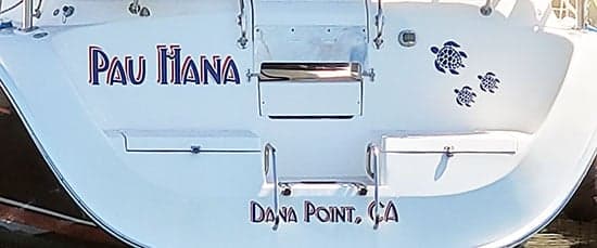 Custom Vinyl Boat Name Custom Vinyl Boat Name