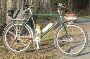 Vinyl decals on a bicycle