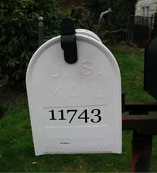 Custom Vinyl Mailbox Numbers