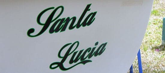 Custom Vinyl Boat Name Custom Vinyl Boat Name