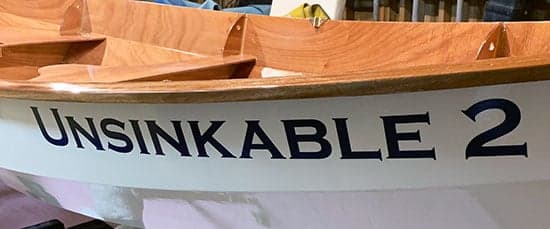 Custom Vinyl Boat Name