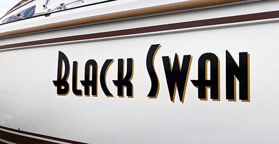 Custom Vinyl Boat Name