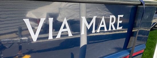 Custom Vinyl Boat Name