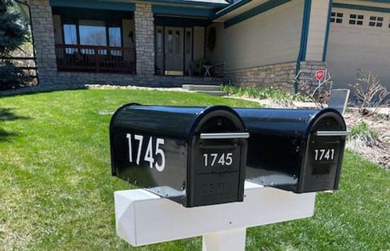 Custom Vinyl Mailbox Numbers Custom Vinyl Mailbox Numbers