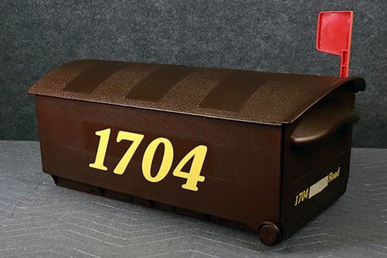 Custom Vinyl Mailbox Number Custom Vinyl Mailbox Number