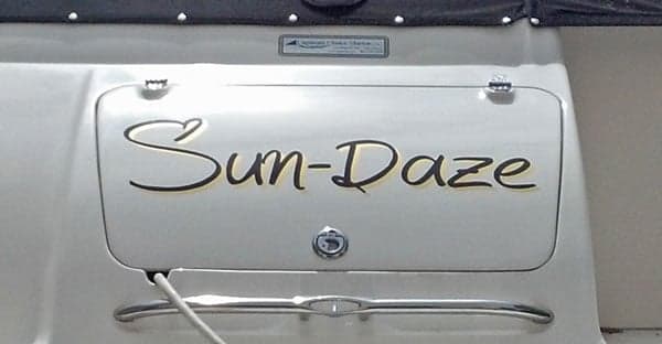 Boat Name Decals