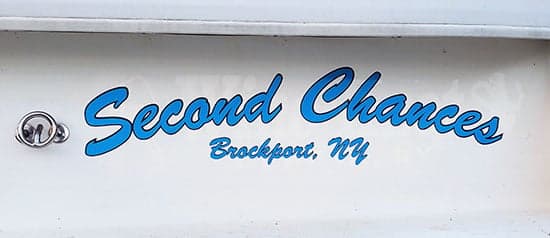 Custom Vinyl Boat Name Custom Vinyl Boat Name