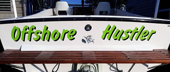 Custom Vinyl Boat Name Custom Vinyl Boat Name
