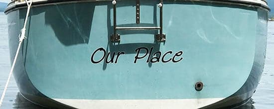 Custom Vinyl Boat Name Custom Vinyl Boat Name