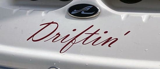 Custom Vinyl Boat Name Custom Vinyl Boat Name