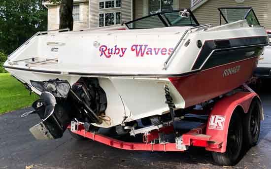 Cusotm Vinyl Lettering Boat Cusotm Vinyl Lettering Boat